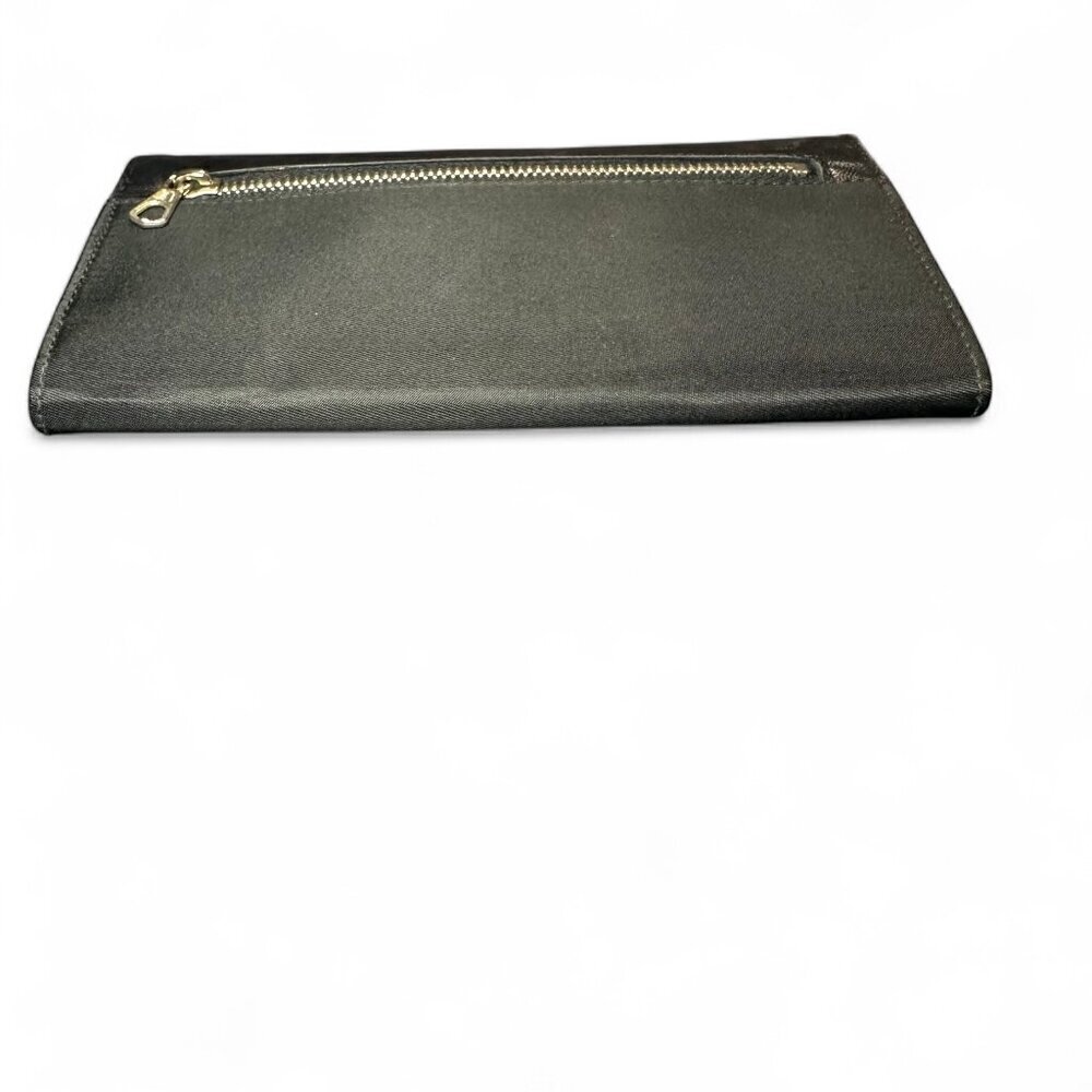 PRADA Saffiano Leather and Nylon Tri-Fold Wallet - Black - Picture 7 of 15